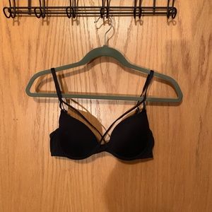 Sexy Black Strap Bra